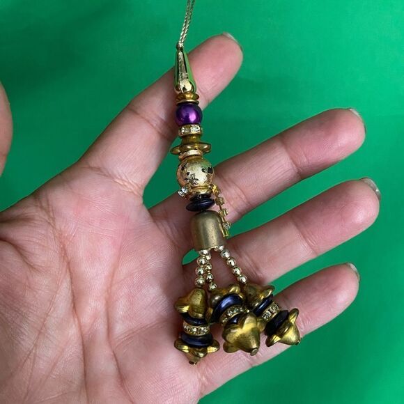 HANDMADE Authentic Embroidered U Neck Blue & Gold Saree Choli Bollywood Small - Picture 7 of 16